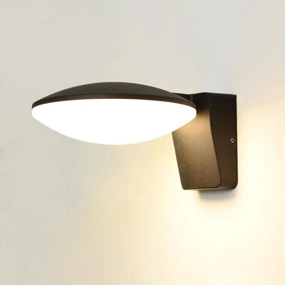 Lampe murale LED ovale en aluminium acrylique pour extérieur, simplicité moderne, pour jardin 