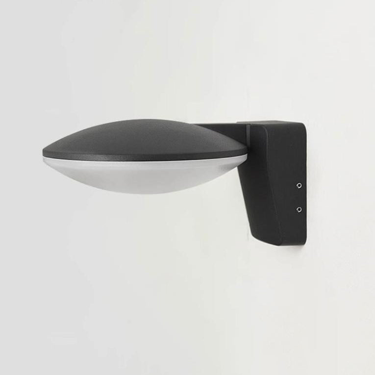 Lampe murale LED ovale en aluminium acrylique pour extérieur, simplicité moderne, pour jardin 