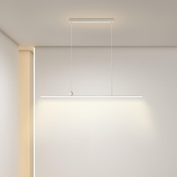 Moderne minimalistische lange Eisen Aluminium Acryl LED Insel Licht Kronleuchter für Esszimmer 