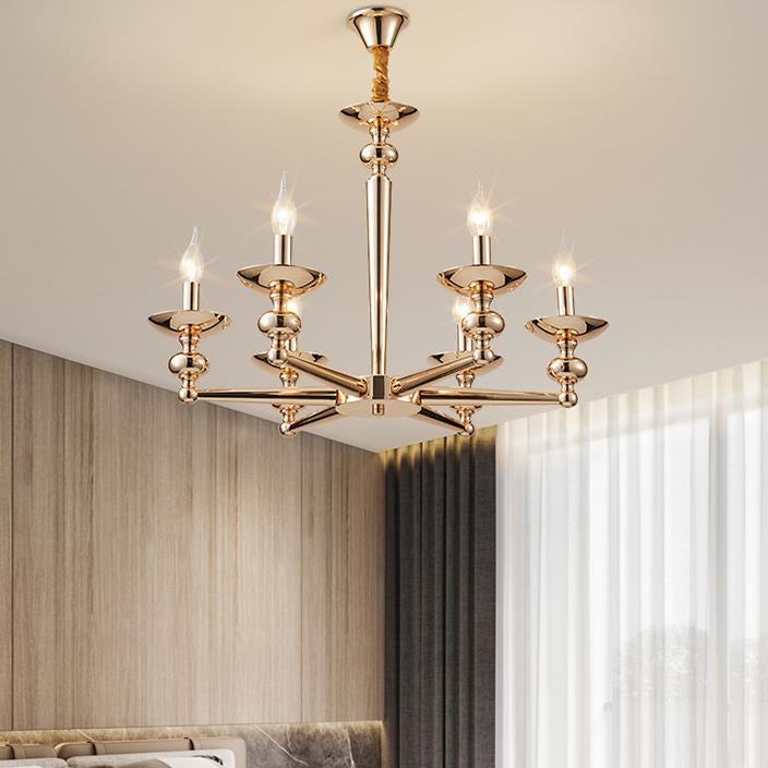 Moderne Luxus Kandelaber Eisen 6/8/10/12/15 Licht Kronleuchter Für Wohnzimmer 