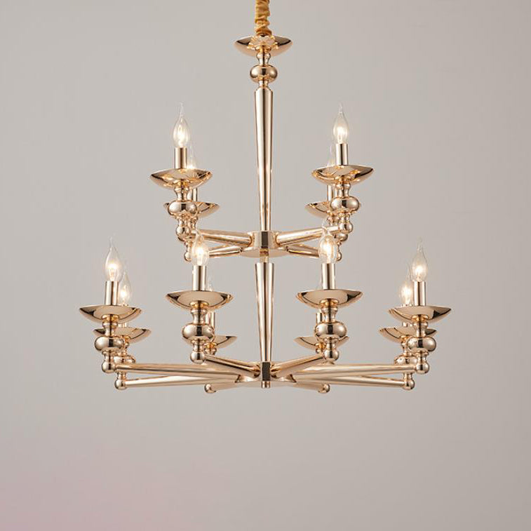 Moderne Luxus Kandelaber Eisen 6/8/10/12/15 Licht Kronleuchter Für Wohnzimmer 