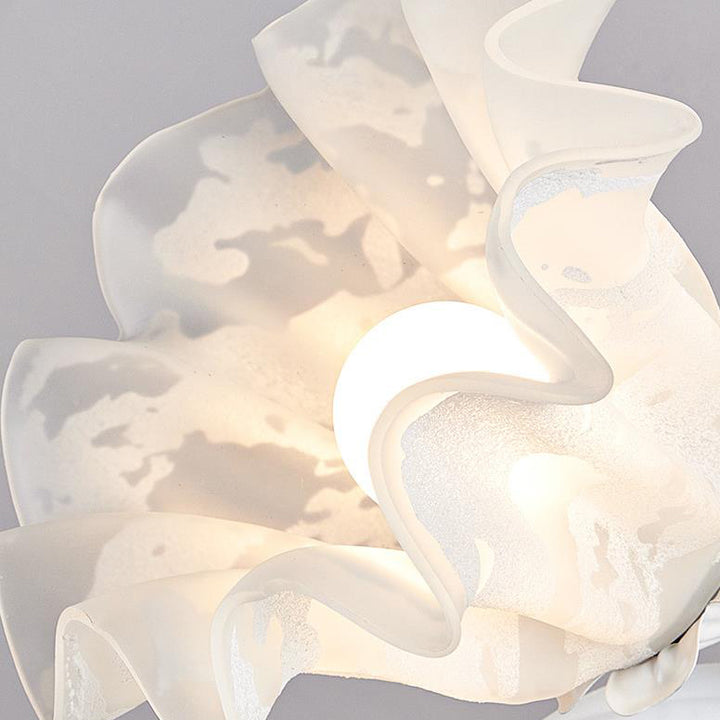 Zeitgenössische skandinavische Glockenblume Eisenglas 1-Licht Pendelleuchte für Wohnzimmer 