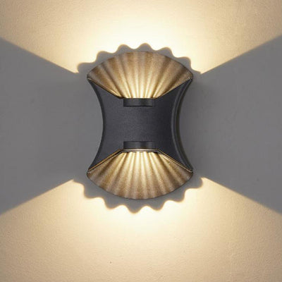 Contemporary Creative Shell Design Aluminum Waterproof LED Wall Sconce Lamp For Outdoor Patio