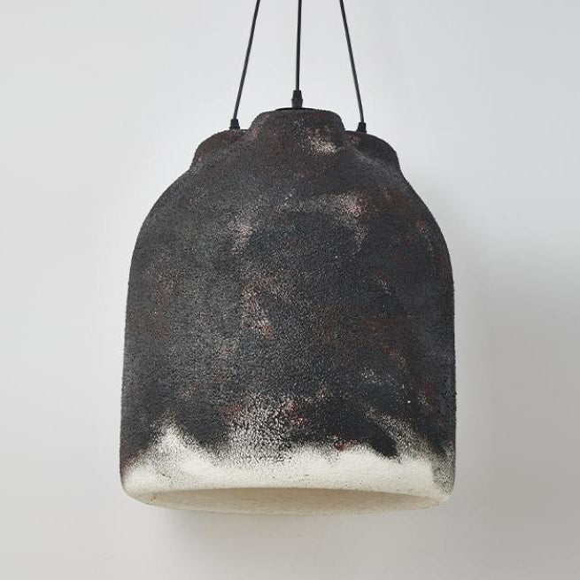 Contemporary Industrial High Density EPS Cylinder Jar Handmade 3- Light Pendant Light For Dining Room