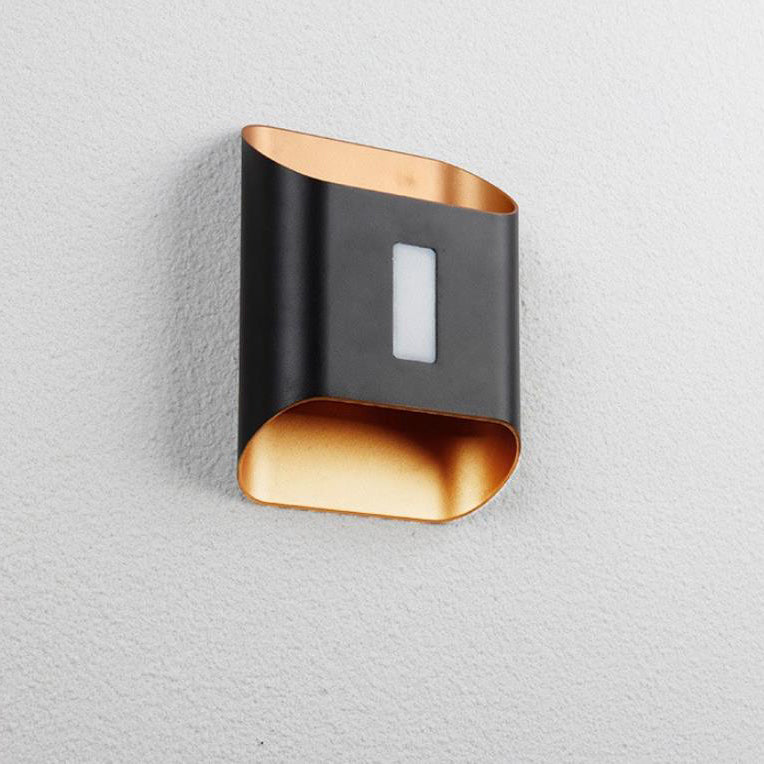 Applique Murale Étanche en Aluminium LED Carré Géométrique de Simplicité Moderne Pour Jardin 