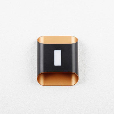 Applique Murale Étanche en Aluminium LED Carré Géométrique de Simplicité Moderne Pour Jardin 
