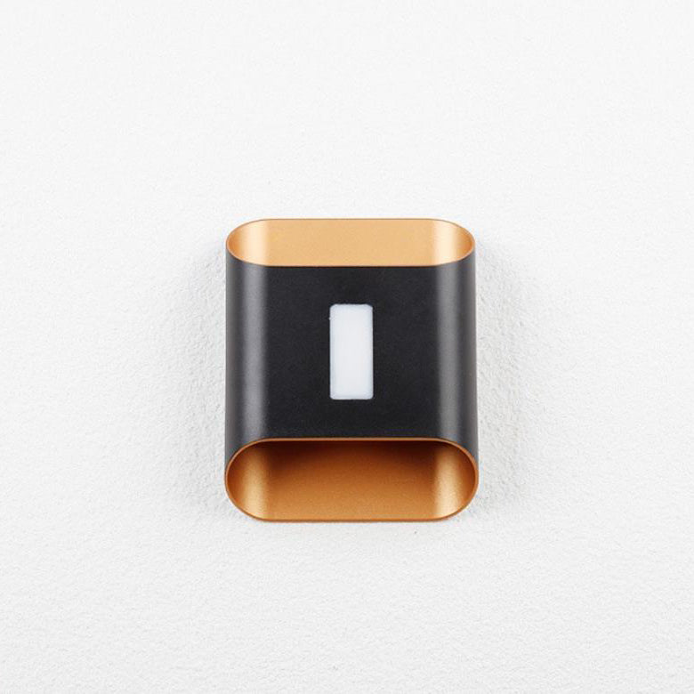 Applique Murale Étanche en Aluminium LED Carré Géométrique de Simplicité Moderne Pour Jardin 
