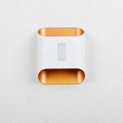Applique Murale Étanche en Aluminium LED Carré Géométrique de Simplicité Moderne Pour Jardin 