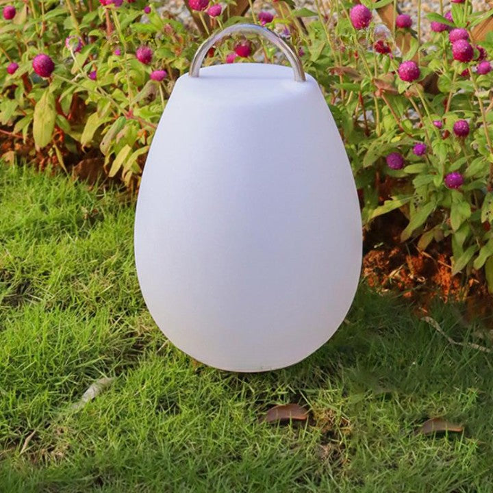 Lanterne portative étanche minimaliste moderne en acier inoxydable PE pour le camping et l&