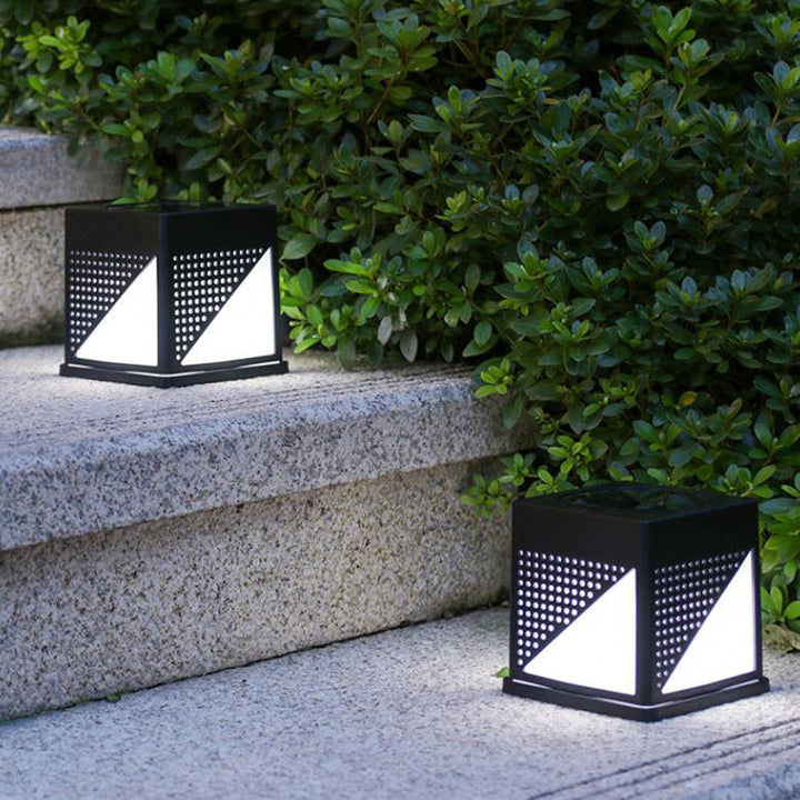 モダンミニマリストソーラー防水スクエアABS PC LEDグラウンドプラグ屋外ライトガーデン用 