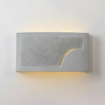 Applique murale à une lumière avec abat-jour rond en ciment à niveaux de simplicité moderne pour salon 