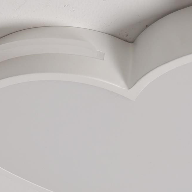 Zeitgenössische Einfachheit Kristall Rand Acryl Herz Form LED Unterputz Deckenleuchte für Schlafzimmer 