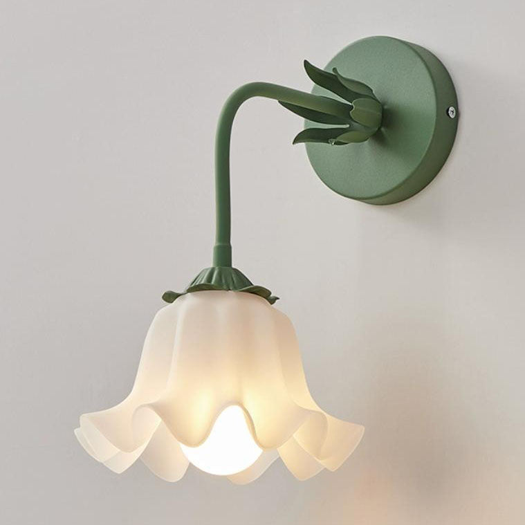 Applique murale 1 lumière avec abat-jour en forme d&