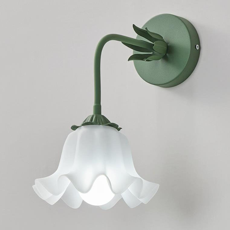 Applique murale 1 lumière avec abat-jour en forme d&