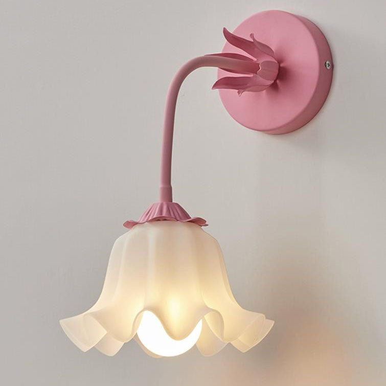 Applique murale 1 lumière avec abat-jour en forme d&