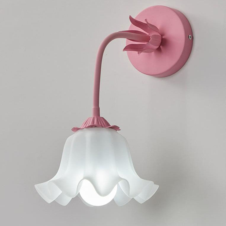 Applique murale 1 lumière avec abat-jour en forme d&