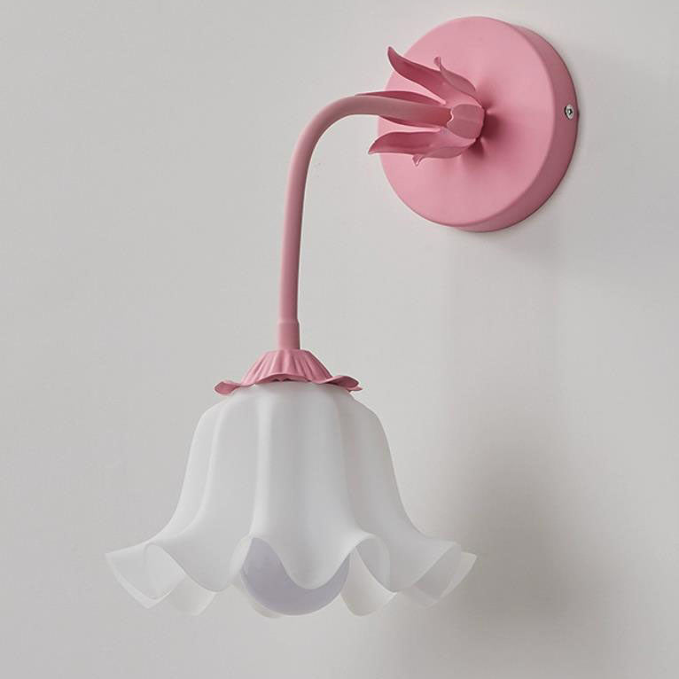 Applique murale 1 lumière avec abat-jour en forme d&
