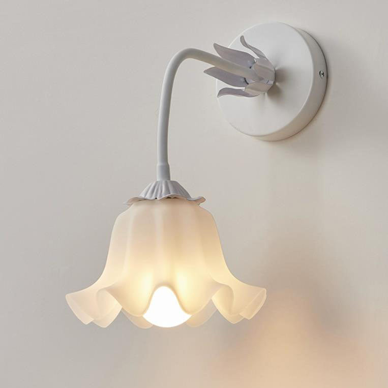 Applique murale 1 lumière avec abat-jour en forme d&