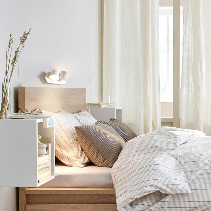 Modern Minimalist Dome Frosted Rotatable Aluminum LED Reading Wall Sconce Lamp For Bedroom