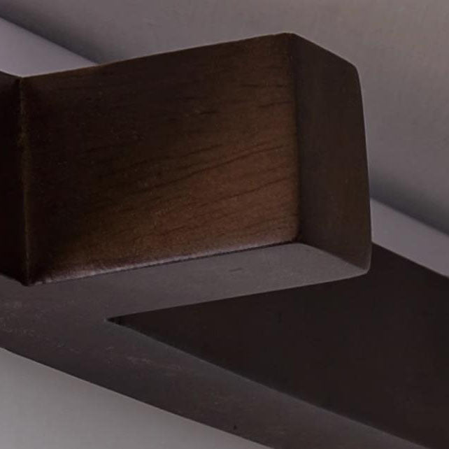 Traditionelle chinesische quadratische hölzerne Acryl-LED-Unterputz-Deckenleuchte für Schlafzimmer 