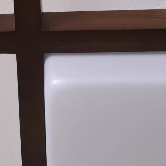 Traditionelle chinesische quadratische hölzerne Acryl-LED-Unterputz-Deckenleuchte für Schlafzimmer 