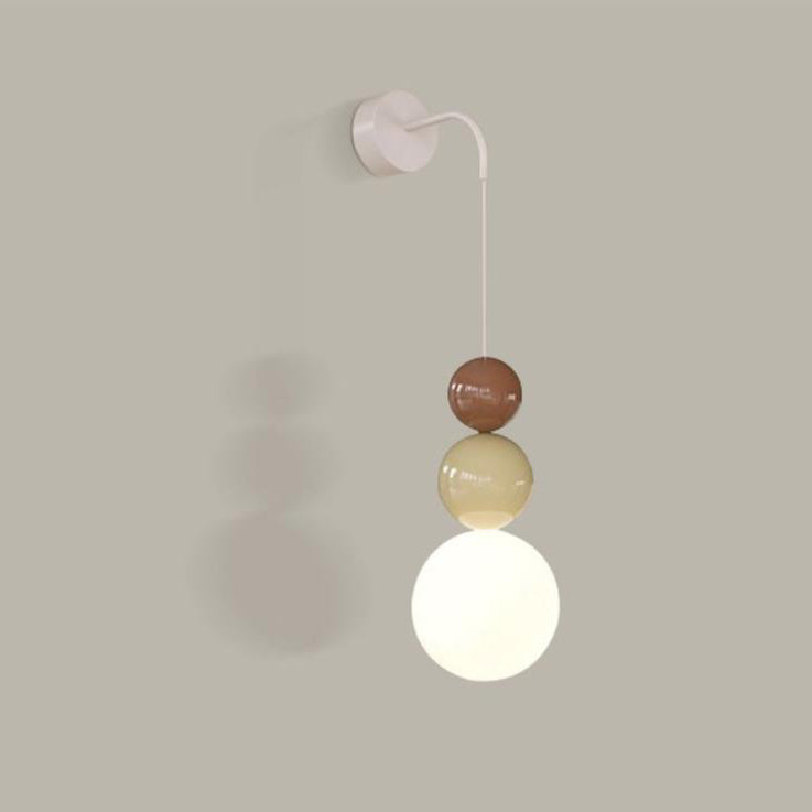 Moderne minimalistische Multi Orb Eisen Kunststoff 1-Licht Wandleuchte Lampe für Schlafzimmer 