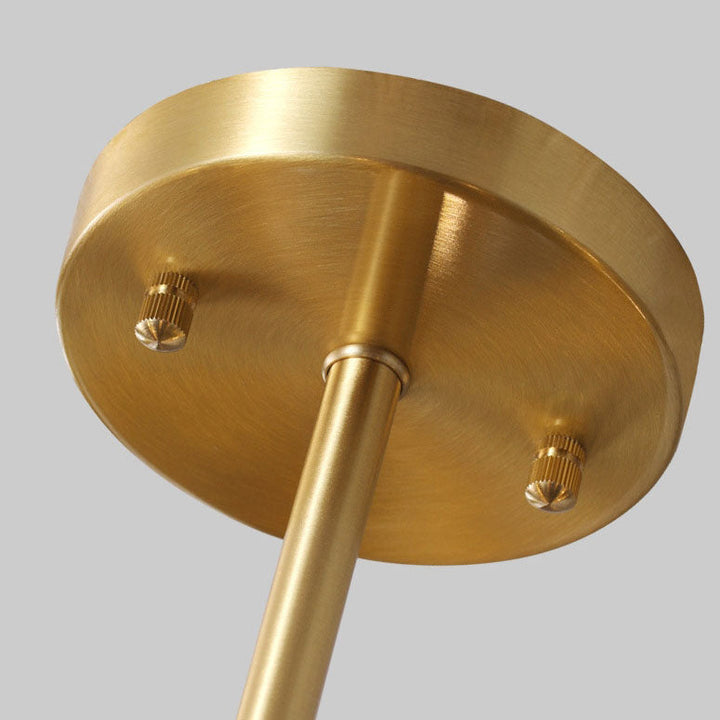 Lustre moderne de style mi-siècle avec cadre en laiton et abat-jour en verre moléculaire à 6/9/12/15 lumières pour salon 