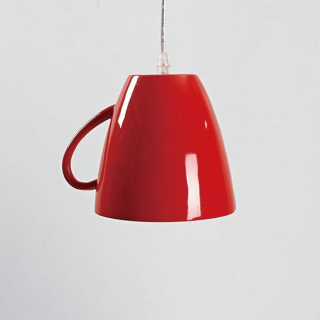 Lámpara Colgante de Resina con 1 Luz en Forma de Taza de Té y Tetera Creativa Contemporánea para Sala de Estar 