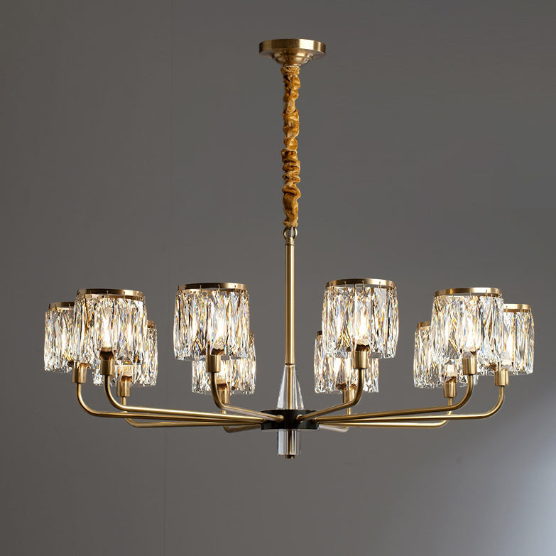 Contemporary Luxury Branch Crystal Copper 6/8/10/15/21 Light Chandelier For Bedroom