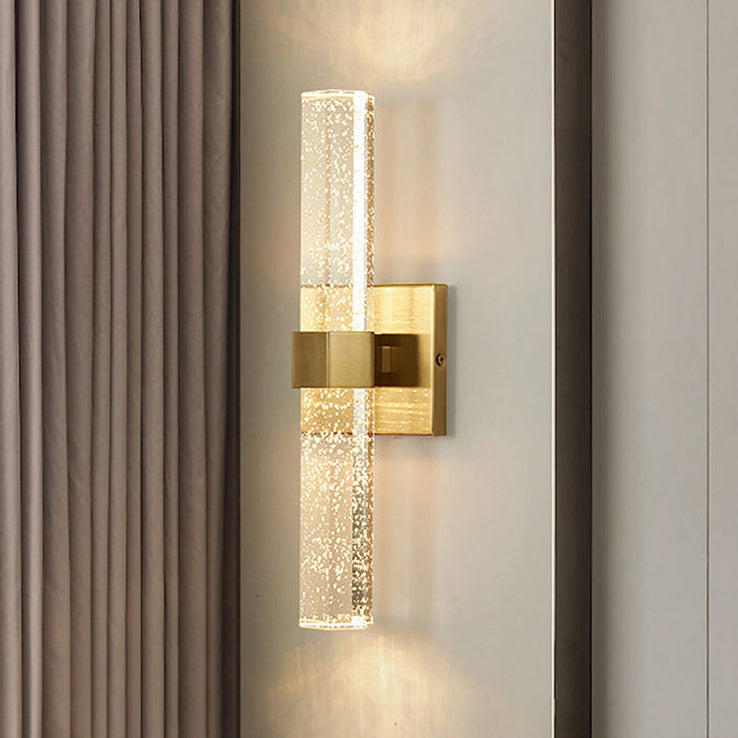 Moderne Luxus Hardware Kristall Streifen Spalte LED Wand Leuchte Lampe Für Nacht 
