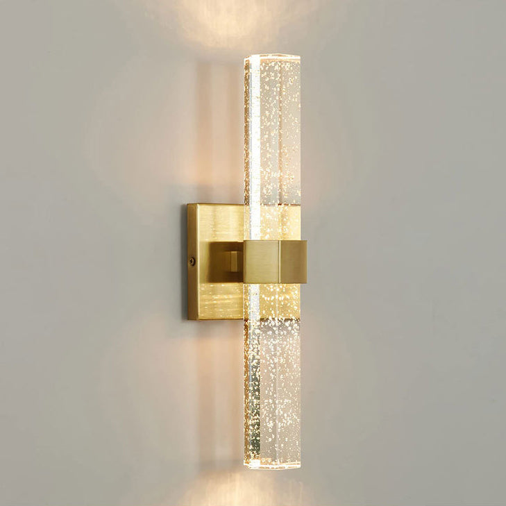 Moderne Luxus Hardware Kristall Streifen Spalte LED Wand Leuchte Lampe Für Nacht 