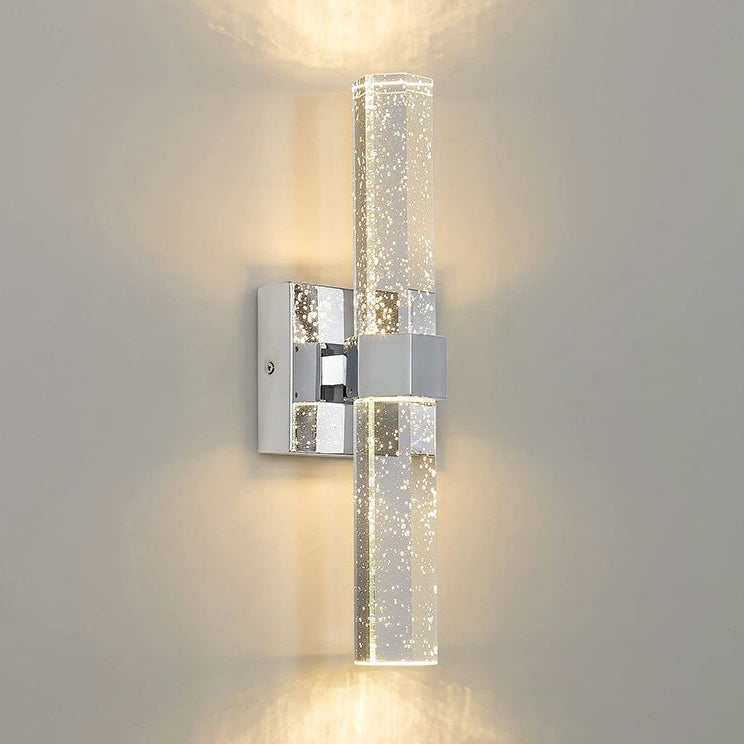 Moderne Luxus Hardware Kristall Streifen Spalte LED Wand Leuchte Lampe Für Nacht 