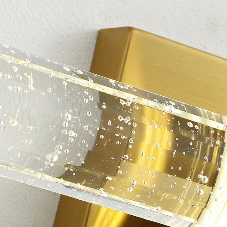 مصباح حائط LED بشريط كريستال عمودي من الأجهزة الفاخرة الحديثة للجانب السرير 