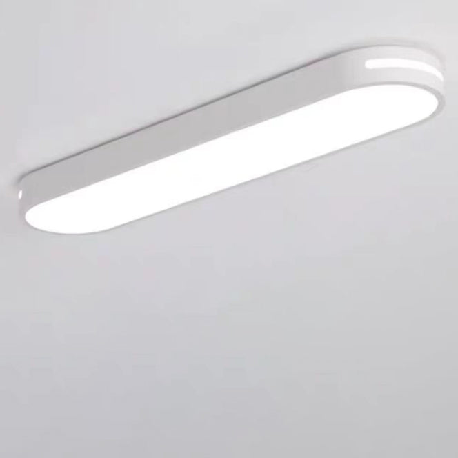 Modern Minimalist Elliptical Strip Iron Acrylic LED Flush Mount Ceiling Light For Hallway