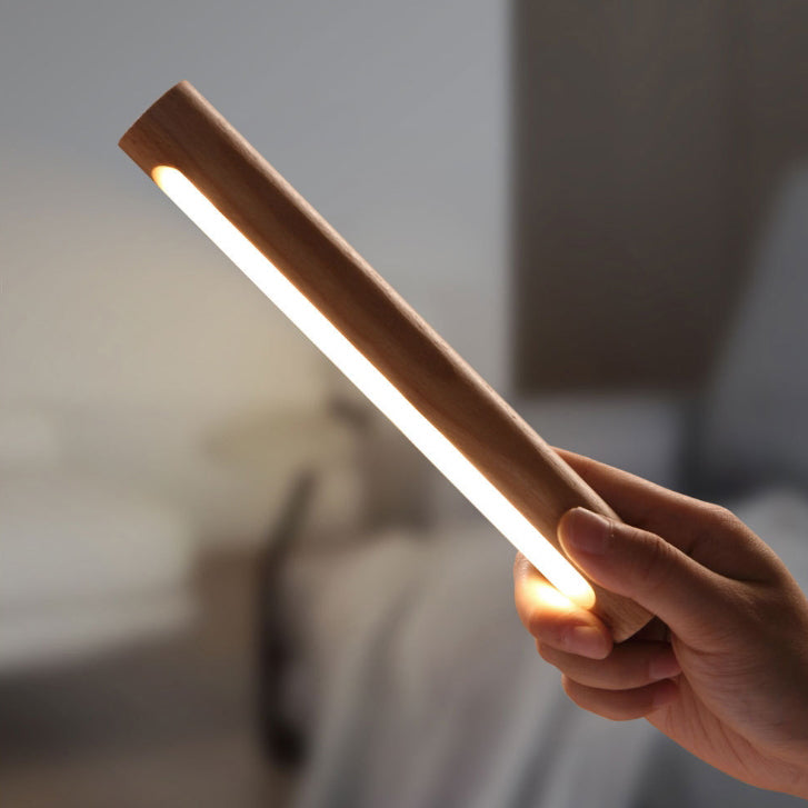Moderne minimalistische magnetische Holzstab Schatten USB faltbare LED Tischlampe für Studie 