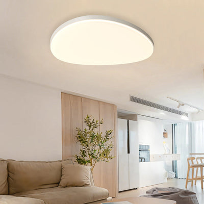 Plafonnier LED moderne minimaliste en fer acrylique rond triangle pour salon 