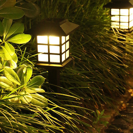 Lumière de Paysage Extérieure LED ABS Solaire Étanche Rustique Traditionnelle pour Jardin 