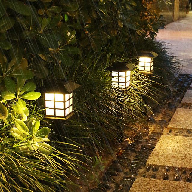 Lumière de Paysage Extérieure LED ABS Solaire Étanche Rustique Traditionnelle pour Jardin 