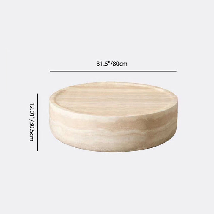 Moderner minimalistischer runder Couchtisch aus Fiberglas für das Wohnzimmer 