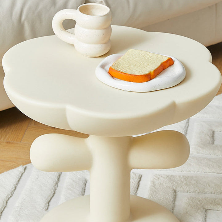 Modern Minimalist Floral PE Coffee Table 1-Tier For Living Room