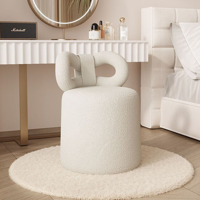 Tabouret pivotant contemporain en laine d&