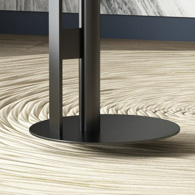 Table d'appoint contemporaine nordique en forme de cercle géométrique pour salon 