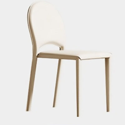 Chaise de salle à manger moderne minimaliste en cuir de selle, acier au carbone, éponge, carrée, elliptique, dossier pour salle à manger 