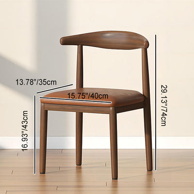 Chaise de salle à manger en cuir simplicité moderne tissu acier au carbone éponge émulsion dossier carré pour salle à manger 