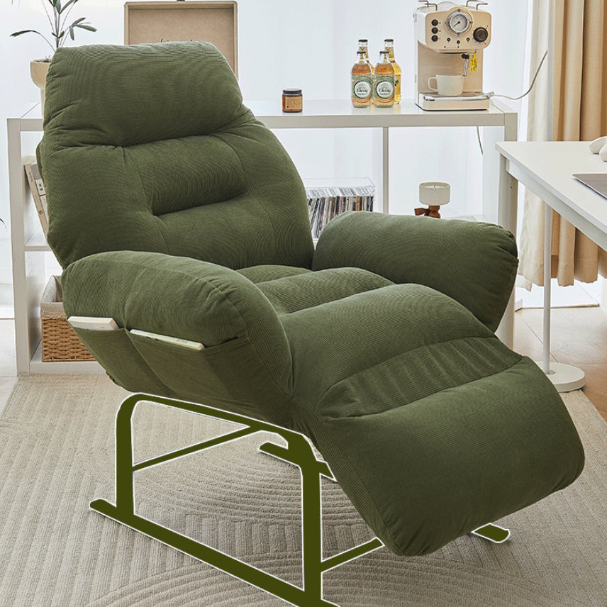 Simplicité Moderne Repose-pieds Carré en Velours Côtelé Coton Éponge Fer Acier au Carbone Réglable Pour Chambre 