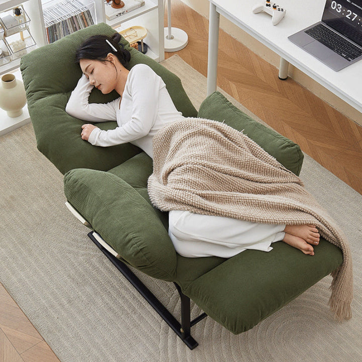Simplicité Moderne Repose-pieds Carré en Velours Côtelé Coton Éponge Fer Acier au Carbone Réglable Pour Chambre 