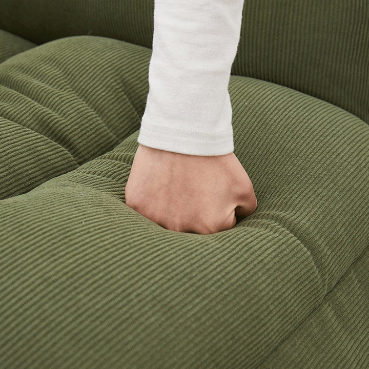 Simplicité Moderne Repose-pieds Carré en Velours Côtelé Coton Éponge Fer Acier au Carbone Réglable Pour Chambre 