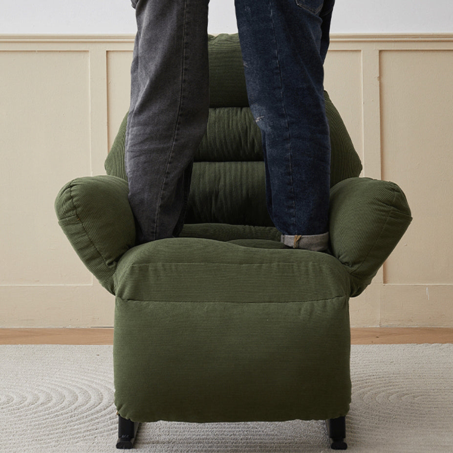 Simplicité Moderne Repose-pieds Carré en Velours Côtelé Coton Éponge Fer Acier au Carbone Réglable Pour Chambre 