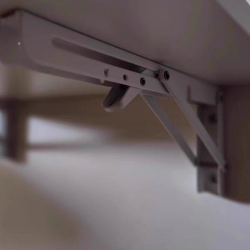 طاولة بار معدنية مستطيلة قابلة للطي من الفولاذ بتصميم حديث وبسيط مع صينية واحدة للمطبخ 