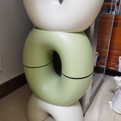 Tabouret sans dossier ni accoudoirs en forme d'arc-en-ciel créatif contemporain pour le salon 